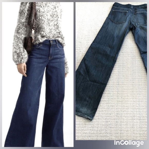 H&M Denim - H&M High Waist Wide Leg Jeans Sz 28  x 33.5L